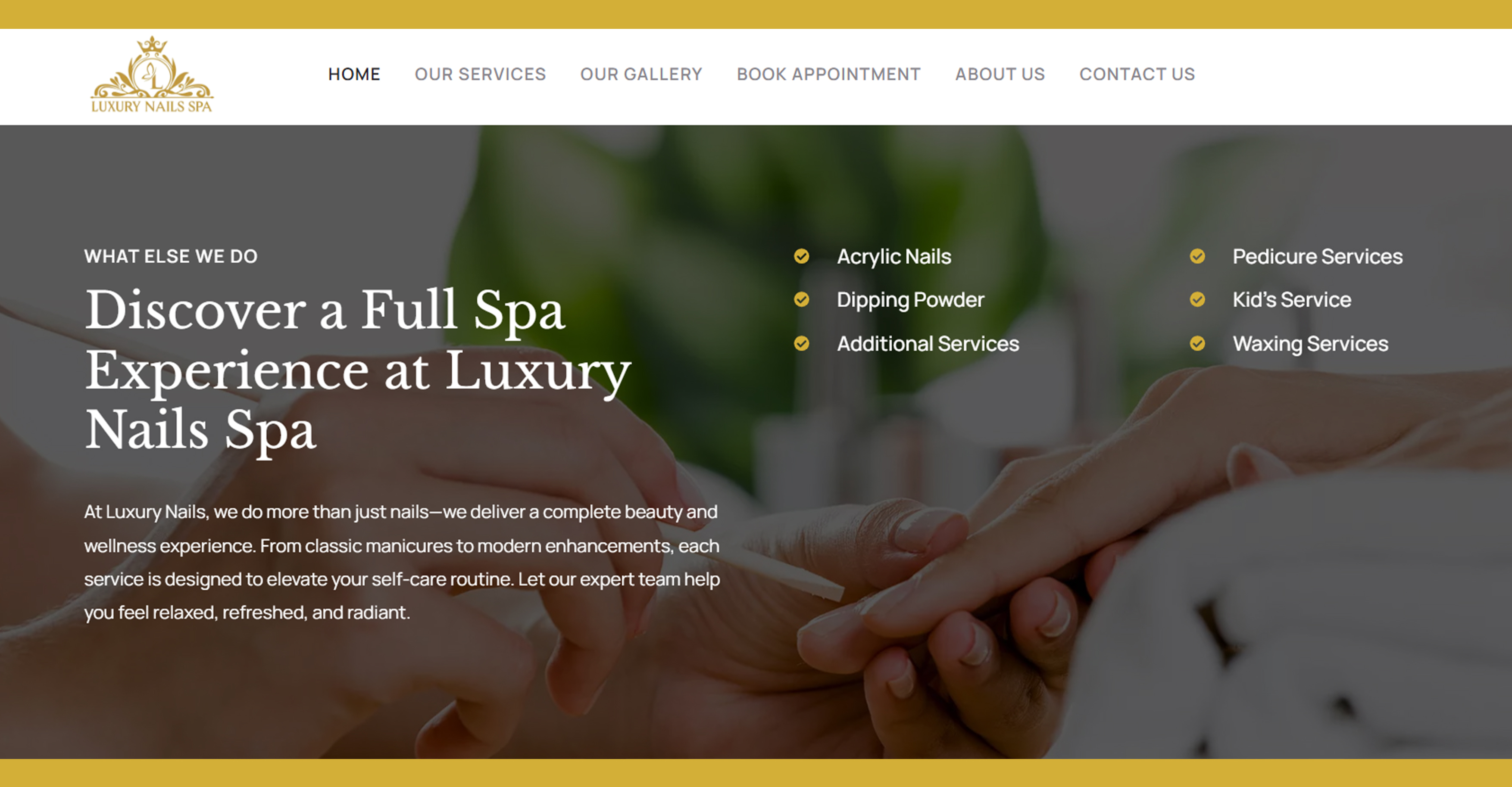 Luxury Nails Spa screenshot